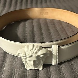 Versace belt. Men. White
